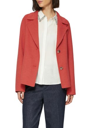 s.Oliver Black Label Outdoorjacke S.OLIVER BLACK LABEL, Damen, Gr. 40, rot, Obermaterial: 80% Polyester, 20% Wolle. Futter: 51% Viskose, 49% Polyester, unifarben, regular 