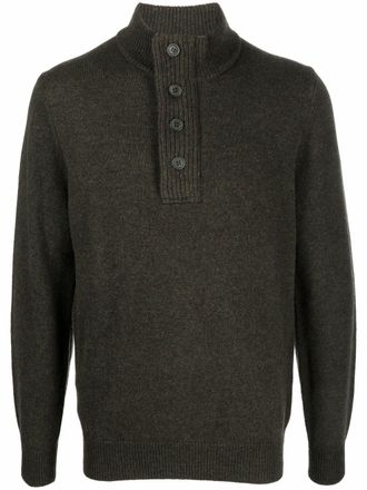 Barbour Button-down trui - Groen