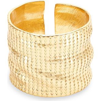 Karine Sultan Chainmail Cuff Bracelet in Gold at Nordstrom