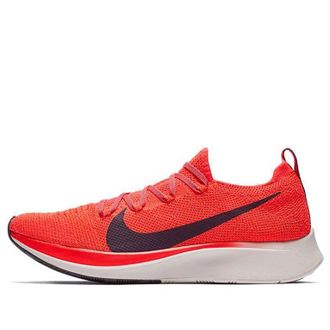Nike Zoom Fly Flyknit Black Bright Crimson AR4561-600