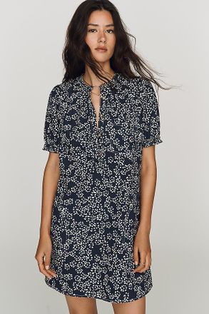 Pilcro Aly Puff-Sleeve Mini Dress by Pilcro