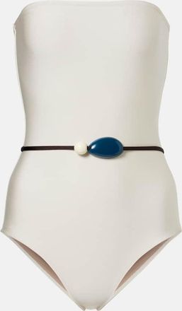 Adriana Degreas Belted embellished swimsuit