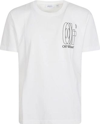 Off-white Katoenen T-shirt met Arrow logo - Heren - T-shirts - Wit - S - Katoen - Tops