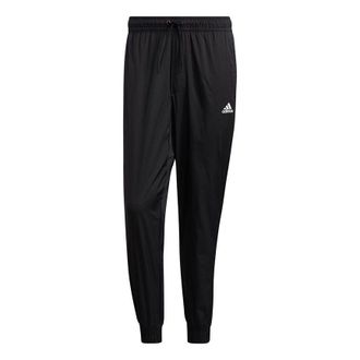 adidas Summer Wv Pants Logo Printing Woven Bundle Feet Sports Pants Black HD0352