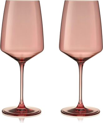 Viski Set Of 2 Reserve Nouveau Pomelo Wine Glasses