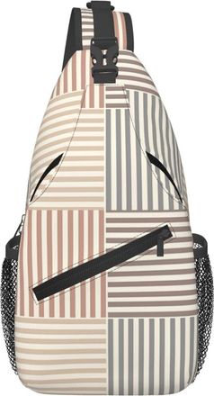 Generic Cool Color Palette Geo Crossbody Bag Anti Theft Chest Bag Breathable Crossbody Bags For Shopping Outdoors Women