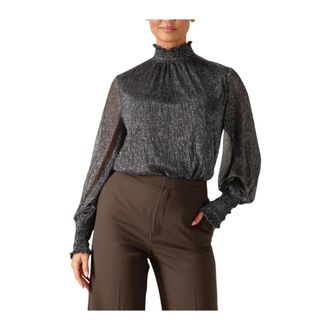 Mos Mosh MOS Mosh, Dames, Blouses & Shirts, Grijs, Maat: M Poliester