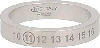 Maison Margiela Numerieke Ring 4 mm - Heren - Ringen - Grijs - 46 MM - Accessoires