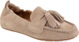 Gentle Souls Sophie Kiltie Driving Loafer in Mushroom Suede at Nordstrom, Size 7.5