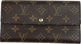 Louis Vuitton Monogram Brown Monogram Long Wallet (Bi-Fold) (Pre-Owned)
