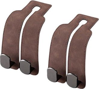 No Brand 2 Ganchos Universales Para Almacenamiento En Coche - Ganchos Para Reposacabezas - Almacenamiento Para Asientos De Coche - Colgador Para Asiento Traser