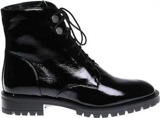 Carmens Ciak Zwart Lak Stijlvolle Schoenen - Dames - Veterlaarzen - Zwart - 41 EU - Schoenen