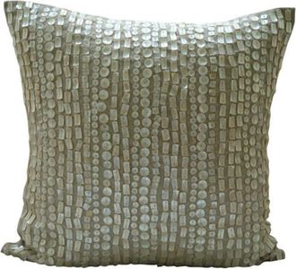 OEM Funda De Almohada Decorativa De 40 X 40 Cm, De Lino A Rayas Color Blanco Roto, Ideal Para Sof&aacute;s, Estilo Moderno - Purely Pearls