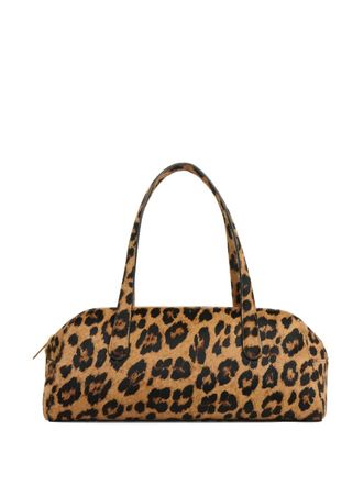 Mansur Gavriel Helios shoulder bag - women - Calf Suede/Calf Hair - One Size - Brown