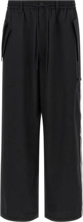 Yohji Yamamoto Verfijnde wollen broek - Heren - Straight fit broeken - Zwart - L - Wol - Broeken