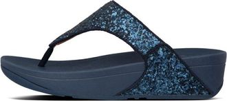 FitFlop Fitflop Womens Lulu Glitter Toe-thong Midnight Navy - Size UK 3