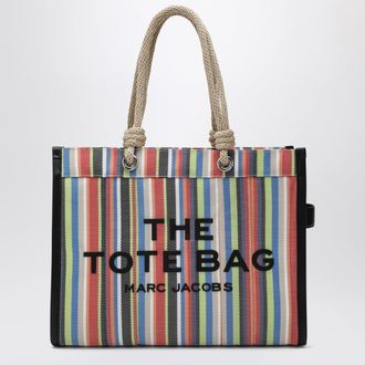 Marc Jacobs Large rainbow-striped mesh tote bag