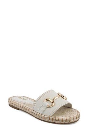 Mia Cadiz Espadrille Slide Sandal in Bone at Nordstrom Rack, Size 8