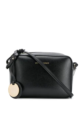 Emporio Armani textured camera bag - Black