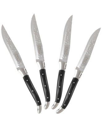 French Home Laguiole Set Of 4 Bbq Steak Knives