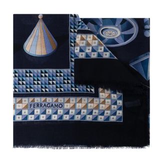 Ferragamo Donna, Accessori, Blu, Taglia unica, new