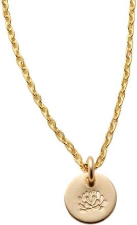 Made by Mary November Birth Flower Necklace in Gold Filled at Nordstrom, Size Medium