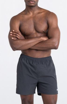 Saxx Go Coastal 2-in-1 Volley 5-Inch Board Shorts in Faded Black at Nordstrom Rack, Size Xx-Large