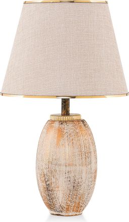 Opviq Lampada Da Tavolo, Lampada Da Comodino, Luce Da Soggiorno Lamp Cream Gold
