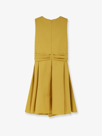 Elisabetta Franchi Satin Mini Dress - Yellow