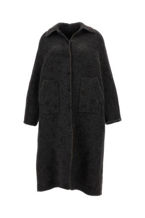 Boboutic Reversible Kimono Sleeve Wool-Blend Coat