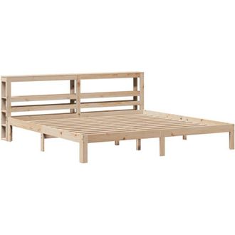vidaXL Vidaxl - Estructura De Cama Con Cabecero Madera Maciza De Pino 200x200cm