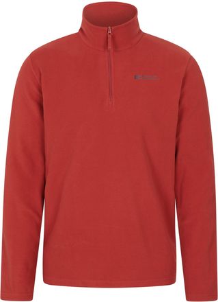 Mountain Warehouse Camber II Mens Half-Zip Fleece - Lightweight & Quick Dry Microfleece - Autumn, Winter, Outdoors Orange 3XL