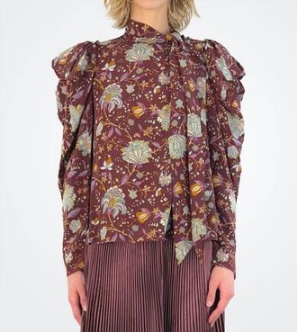 Ulla Johnson Brea Blouse In Heliotrope