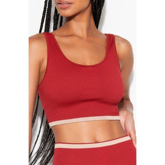Spiritual Gangster Love Longline Sports Bra in Red Heart at Nordstrom Rack, Size X-Small