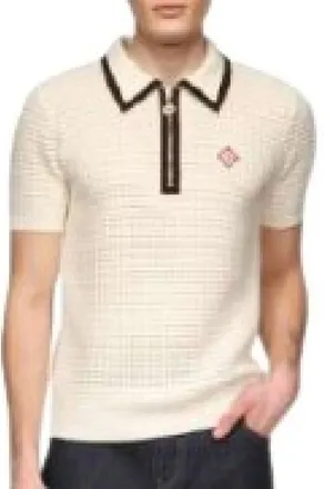 Casablanca Tops, Heren, Wit, L, Polo Shirts