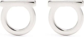 Ferragamo Gancini Earrings - female - Ferragamo - Earrings - Gray - ONE SIZE - Accessories