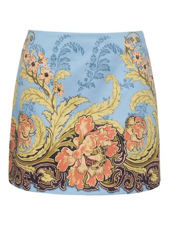 Cara Cara Chrissy mini skirt - women - Cotton - L - Blue