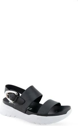 Aerosoles Hari Platform Sandal in Black Faux Leather at Nordstrom Rack, Size 8.5
