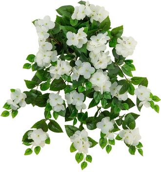 Nearly Natural 24In Uv-Resistant Artificial Hydrangea Hanging Plant (Indoor/Outdoor) - Set Of 2