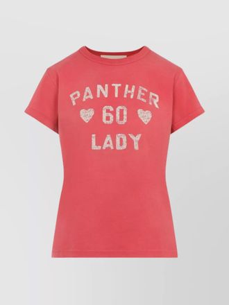 Valentino paris graphic print crew neck t-shirt