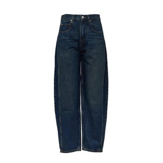 Isabel Marant Timeless Relaxed Barrel-Cut Denim Pants