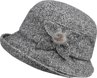 Generic Bucket Hat Men Blue Women Autumn Winter Dome Casual Pot Hat Small Melon Men Sun Hat, gray, M
