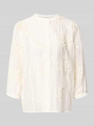 0039 Italy 0039 Italy Regular Fit Bluse mit 3/4-Arm Modell FAVIOLA FANCY in Ecru, Gr&ouml;&szlig;e XXL