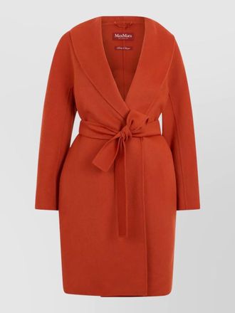 Max Mara wool silk cashmere belted coat