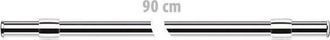 OEM Barre De Montage - Rail Suspendu Cuisine - Acier Chrom&eacute; - 90 Cm - 1 Pi&egrave;ce