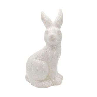 Foreside Home And Garden Vintage Crackle Bunny Figure White Stoneware at Nordstrom