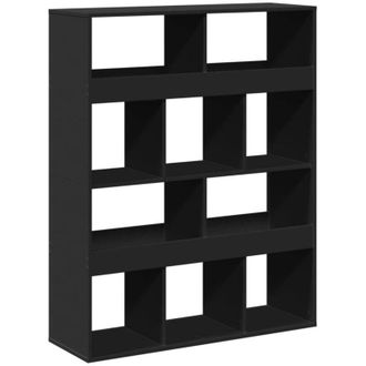 vidaXL Vidaxl - Libreria Nera 100x33x125,5 cm in Legno Multistrato