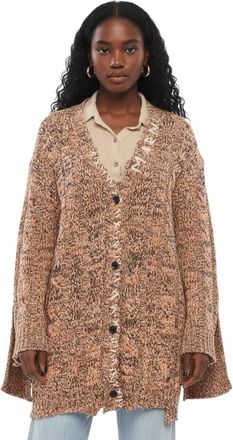 Marni Beige Knitted V Neck Cardigan