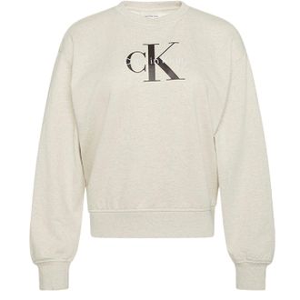 Calvin Klein Dames/Dames Katoenen Regular Sweatshirt (Vanille Heide)