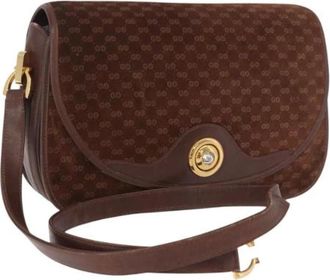 Gucci Pre-owned Vintage Micro Small GG Canvas Shoulder Bag - - Pre-owned - Donna - Marrone - ONE SIZE